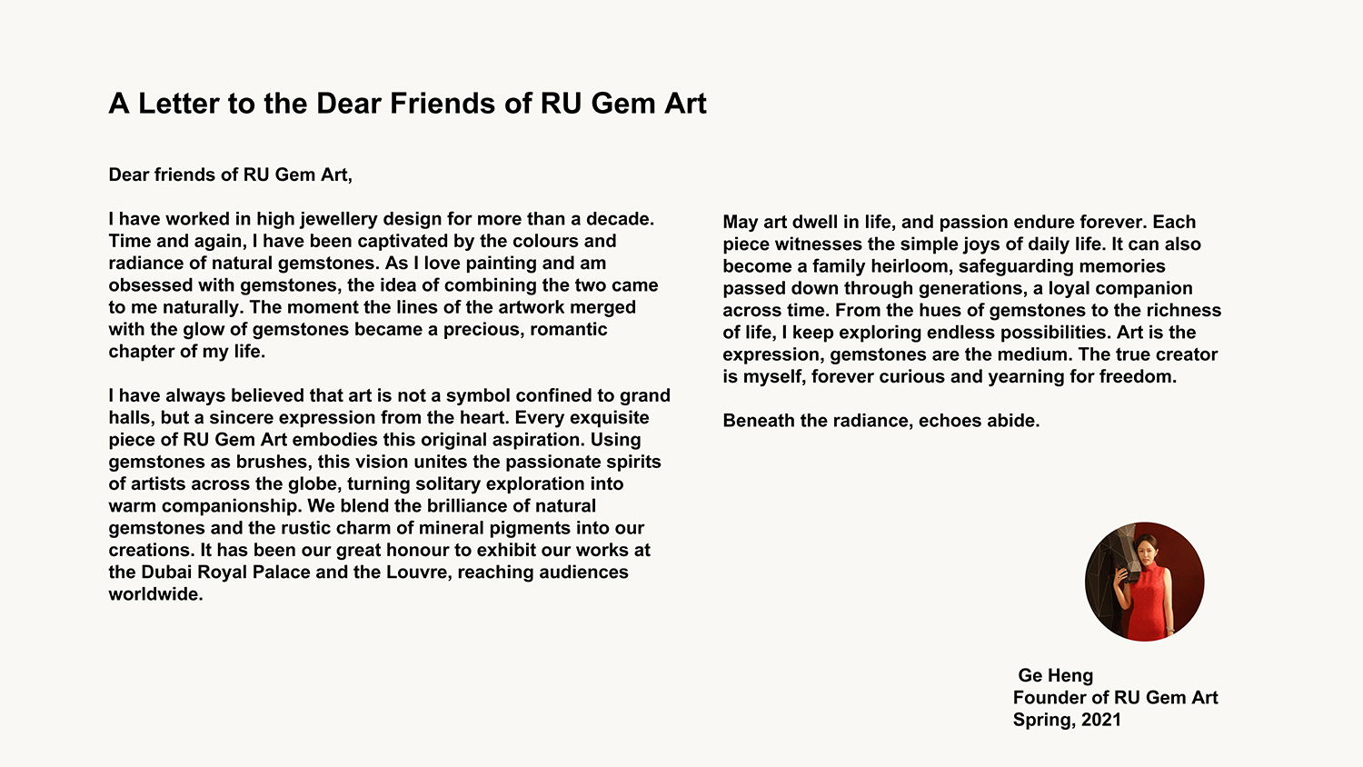 A Letter